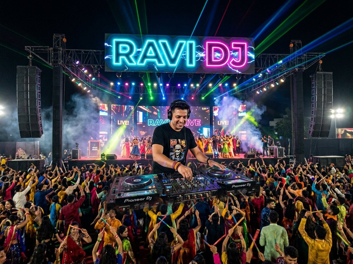 Live Ravi DJ Concert Setup