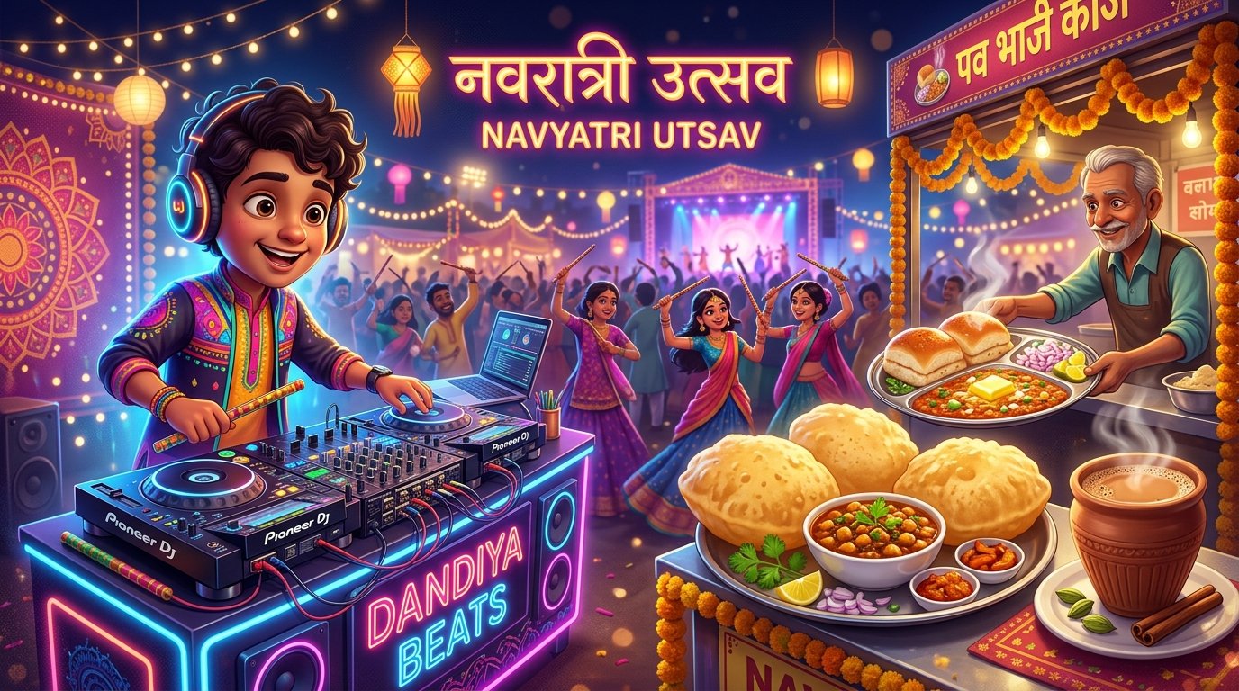 Live DJ Cartoon Beats and Delicious Food Stalls